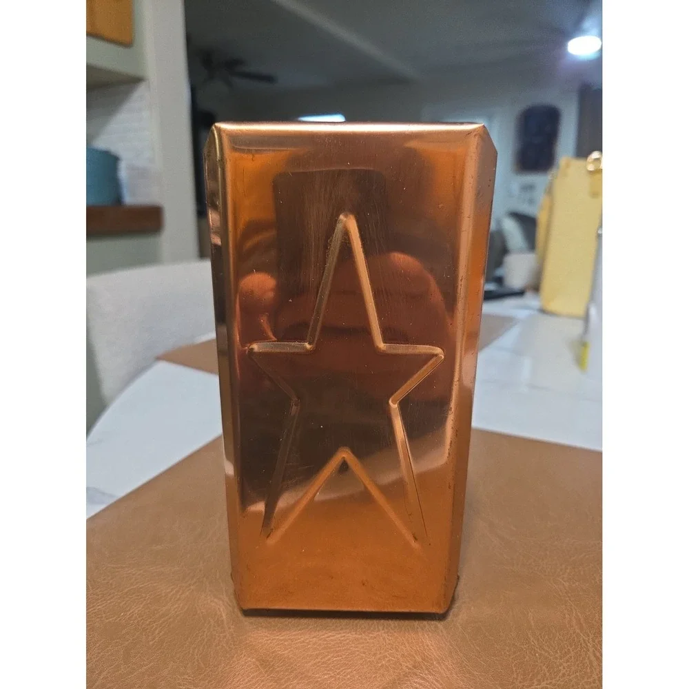 vintage Dripcut Starline copper-toned napkin holder 1960s, 1970s
